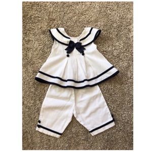 🌊 Flair Sailor Top With Matching Culotte Pants